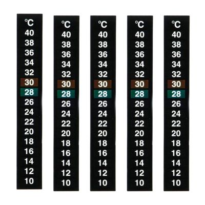 Baoblaze 5pcs Aquarium Temperature Strips Celsius Display