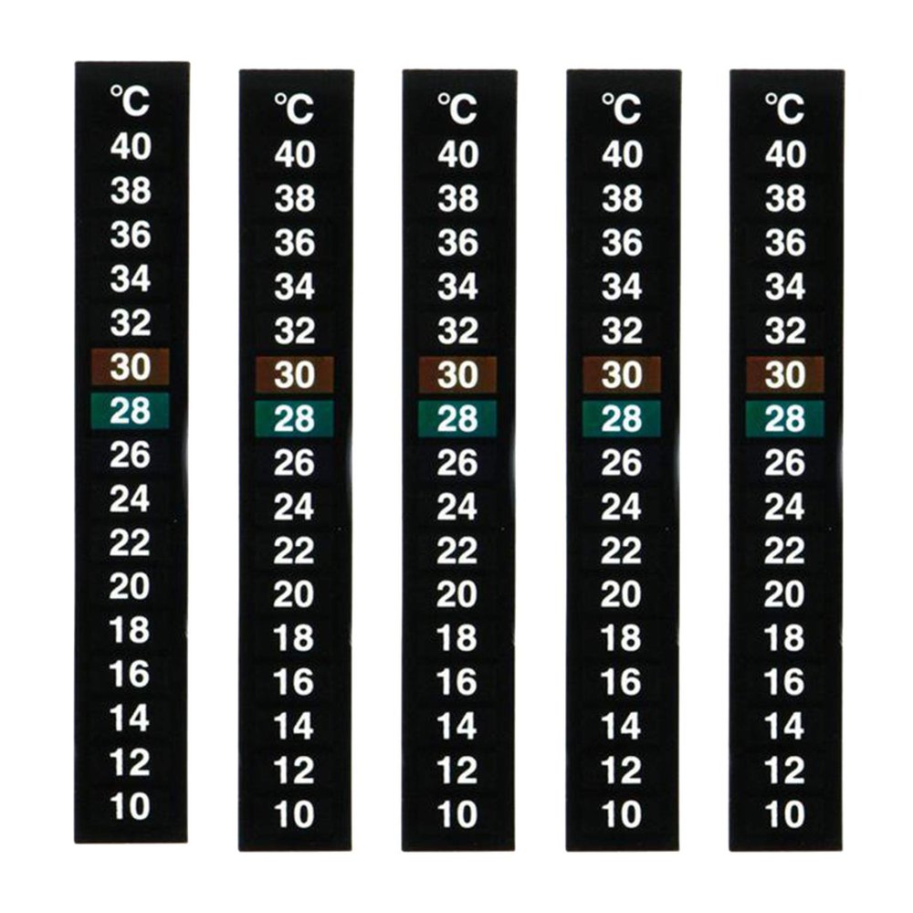 Baoblaze 5pcs Aquarium Temperature Strips Celsius Display