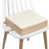 Portable Bamboo Booster Seat/High Chair, Washable, with Safety Buckles, Beige view 1