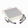 Portable Bamboo Booster Seat/High Chair, Washable, with Safety Buckles, Beige view 4