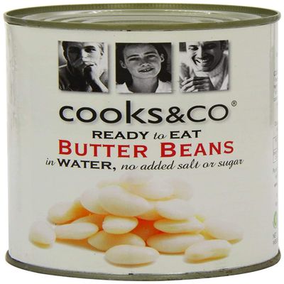 Cooks & Co Butter Beans in Water, 400 g, 2-Pack