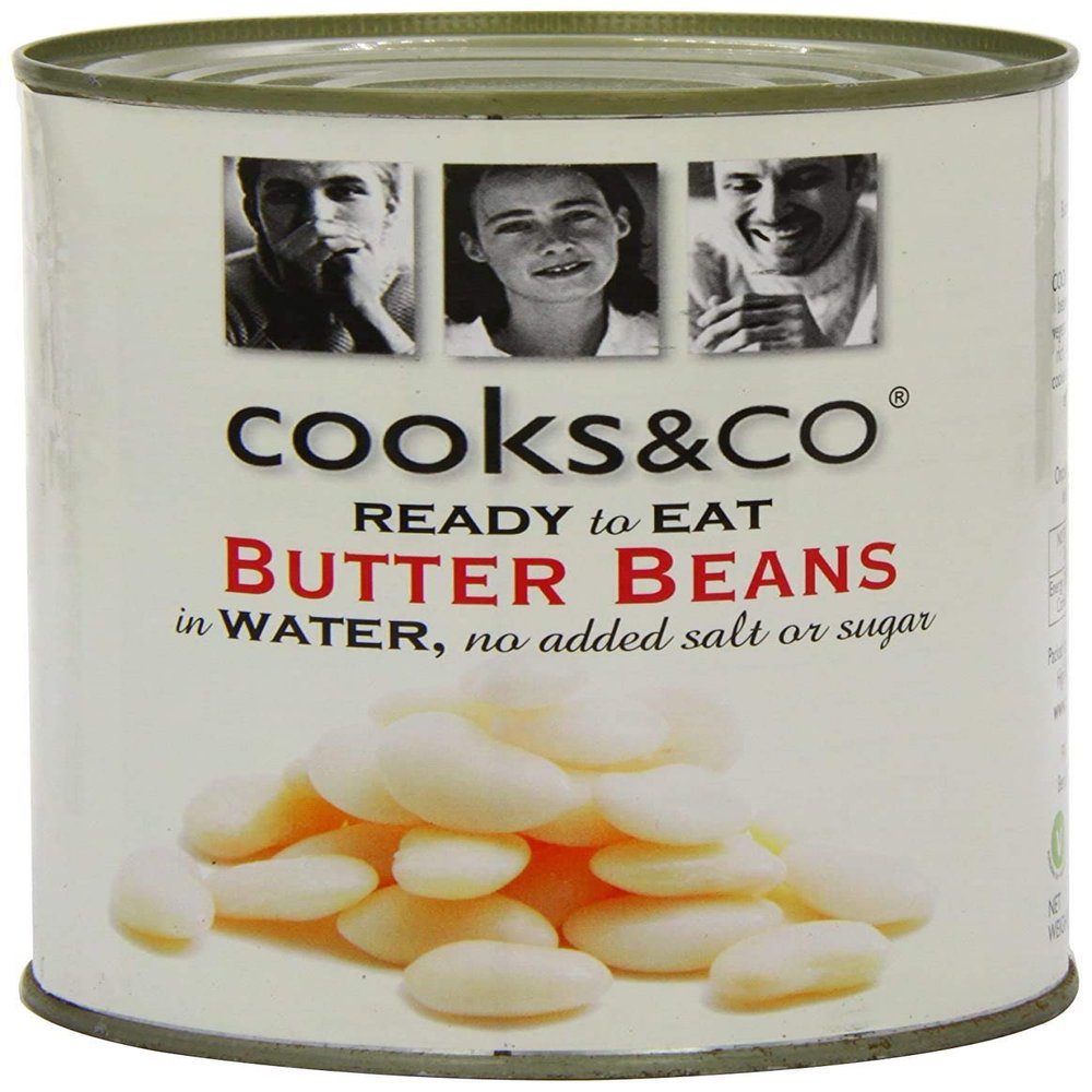 Cooks & Co Butter Beans in Water, 400 g, 2-Pack