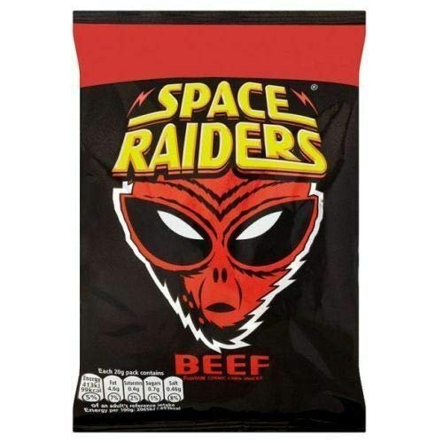 Space Raiders Beef-Flavored Corn Snacks - 25 g - Pack of 12