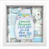 Tanjo Personalized Embroidered Diaper in White Frame for Baby Boy view 1