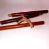 Ganga Nautical Walking Cane, Victorian Style, Brass, Wood Shaft view 1