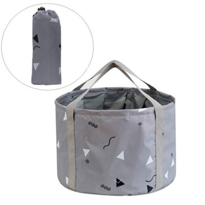 Foldable Foot Bath Basin for Men with Large Feet, Portable for Travel and Camping, Gray