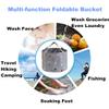 Foldable Foot Bath Basin for Men with Large Feet, Portable for Travel and Camping, Gray view 3