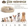 Chickwin Chickw1 Round Plush Dog Bed, Non-Slip Donut Cat Bed, Tie-Dye Light Gray, 70 cm view 3