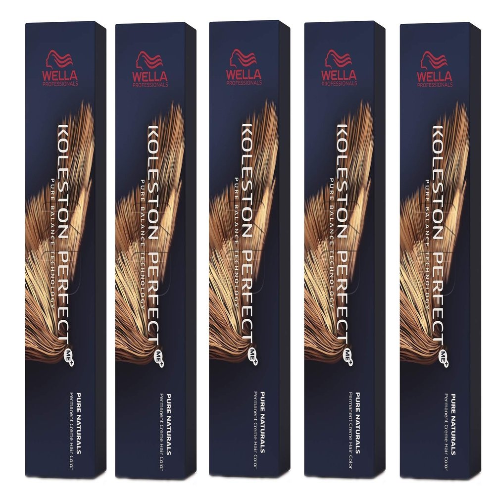 5-Pack Wella Koleston Perfect ME+ 7/0 Medium Blonde Natural 60 ml
