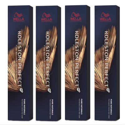 4-Pack Wella Koleston Perfect ME+ 6/00 Dark Blonde Natural Intense, 60 ml