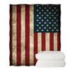 Woisttop Thick Warm US Flag Fleece Blanket for Kids, 100% Polyester Microfiber view 2