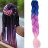 Ombre Braiding Hair Extensions, Synthetic Hair, 1 Bundle view 2