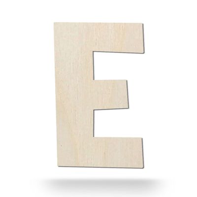 Kleenes Traumhandel Wooden Letter – Wooden Letter for Door Signs – Wooden Alphabet for Children’s Rooms, Living Rooms & More – 10 cm, Uppercase E