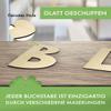 Kleenes Traumhandel Wooden Letter – Wooden Letter for Door Signs – Wooden Alphabet for Children’s Rooms, Living Rooms & More – 10 cm, Uppercase E view 2