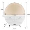 OBMMIRAO Elegant Dustproof Waterproof Makeup Organizer with Drawers view 3