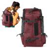 PETCUTE Dog Carrier Backpack with Side Mesh, for Small and Medium Dogs and Cats up to 5 kg, Red view 1