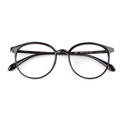 DLLY Reading Glasses, Round Frame, Spring Hinges, Unisex, Anti-Blue-Light, Anti-Fatigue, Ultra-Lightweight, Black, +1.75