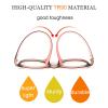 DLLY Reading Glasses, Round Frame, Spring Hinges, Unisex, Anti-Blue-Light, Anti-Fatigue, Ultra-Lightweight, Black, +1.75 view 2