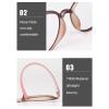 DLLY Reading Glasses, Round Frame, Spring Hinges, Unisex, Anti-Blue-Light, Anti-Fatigue, Ultra-Lightweight, Black, +1.75 view 4