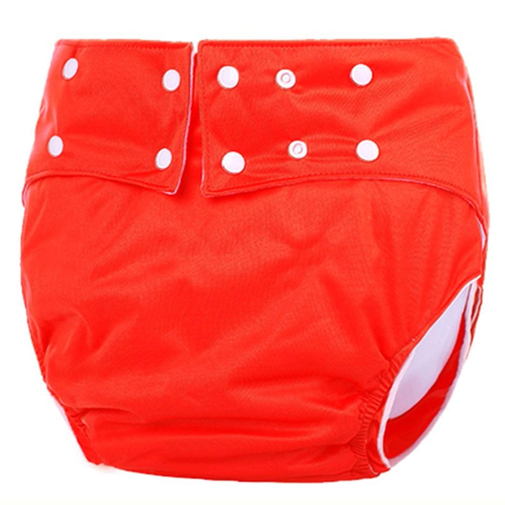 MJZYP Reusable Adult Diapers for Women and Men, Waterproof Washable Incontinence Briefs, One Size