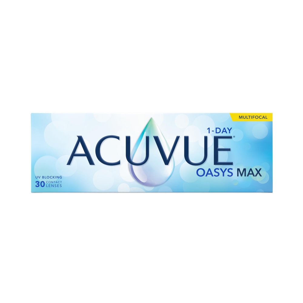 ACUVUE OASYS MAX 1-Day MULTIFOCAL Daily Contact Lenses, 30 Lenses, -6.75 D, BC 8.4