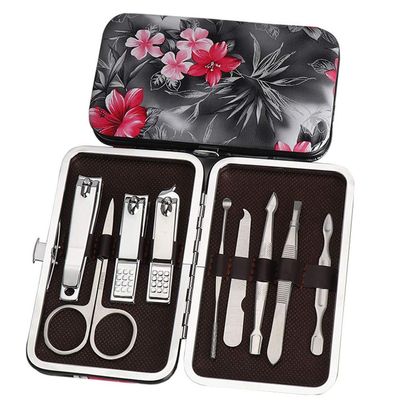9-Piece Stainless Steel Manicure and Pedicure Set with Travel Case