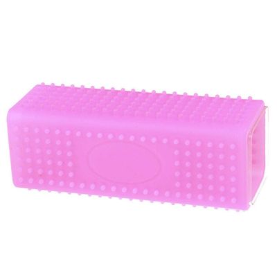 Pink Rubber Pet Hair Remover Grooming & Massage Brush, 1 Pc