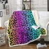 Women's Leopard Print Sherpa Blanket for Kids, Teens & Adults view 1