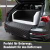 Dog Car Trunk Bed with Sill Protector, Removable Mat, White/Black, 100 x 90 x 38 cm view 3