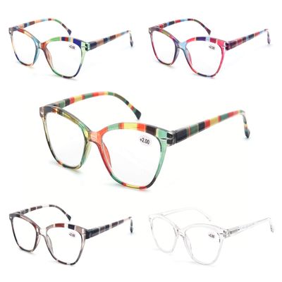 MODFANS 5-Pack Reading Glasses for Women, 0.5 Diopter, Assorted Colors