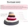 FANSU Round Donut Dog Bed, Soft Plush Sofa, Non-Slip Base, Cat Bed, Champagne, 90 cm view 2