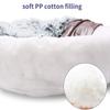 Haoye Round Plush Donut Pet Bed for Cats and Dogs view 4
