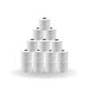 Defacto Comfortable 3-Ply Toilet Paper, Soft and Tear-Resistant, FSC-Certified, Plastic-Free, 128 Rolls view 1