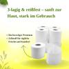 Defacto Comfortable 3-Ply Toilet Paper, Soft and Tear-Resistant, FSC-Certified, Plastic-Free, 128 Rolls view 4