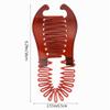 Nifocc Interlocking Banana Comb Hair Clips, 2-Pack, Brown and Black view 2