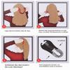 Nifocc Interlocking Banana Comb Hair Clips, 2-Pack, Brown and Black view 3
