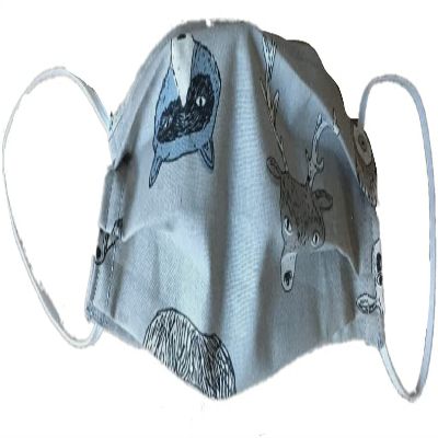 Single-Layer Summer Mouth and Nose Mask (Animals)