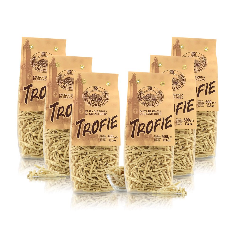 Antico Pastificio Morelli 1860 Srl Trofie Regional Pasta, 6 x 500 g