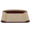 WHSPORT Cat Scratching Lounge, Sofa-Shaped Corrugated Cardboard Scratcher, Brown view 1