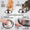 WEDAWN Stainless Steel Dog Bowls, 2.2 Cups/510 ml, Cat Bowls for Food and Water with Rubber Base, for Medium Dogs, Cats and Rabbits, 3-Pack view 2
