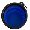 Foldable Food Bowl | Travel Bowl | Portable Food Bowl | Plastic Travel Bowl for Dogs & Cats (Blue) view 1
