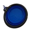 Foldable Food Bowl | Travel Bowl | Portable Food Bowl | Plastic Travel Bowl for Dogs & Cats (Blue) view 3