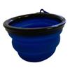 Foldable Food Bowl | Travel Bowl | Portable Food Bowl | Plastic Travel Bowl for Dogs & Cats (Blue) view 4