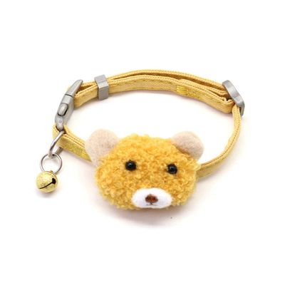 RayMinsin Cute and Fashionable Cashmere Dog Collar with Cartoon Bear