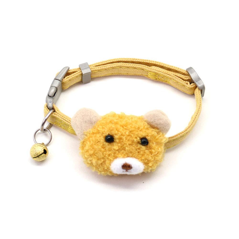 RayMinsin Cute and Fashionable Cashmere Dog Collar with Cartoon Bear