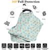 chaqlin Rainbow Tie-Dye Nursing Cover, Multi-Use Baby Cover for Stroller, Car Seat, High Chair and Shopping Cart view 3