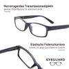 EYEGUARD Reading Glasses, 4-Pack, Rectangular Black, Lightweight and Comfortable, +3.50 Magnification view 4