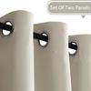 Muutos Blackout Curtain with Ruffle Tape, H 120 x W 100 cm, Milky view 2
