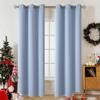 Muutos Blackout Thermal Curtain with Grommets, Light Blue, H 265 x W 200 cm view 1