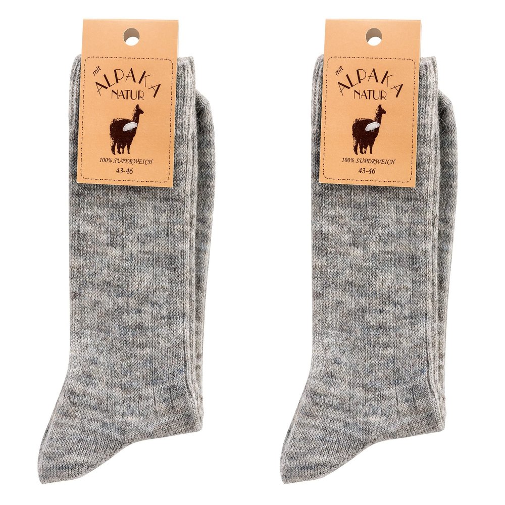 Leo Design Alpaca and Lamb Wool Socks for Women and Men